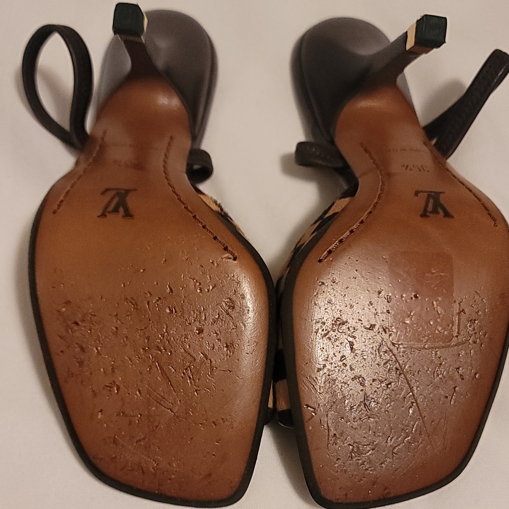 Louis Vuitton Brown Damier Women's Shoes Size 35.5 - Picture 15 of 16